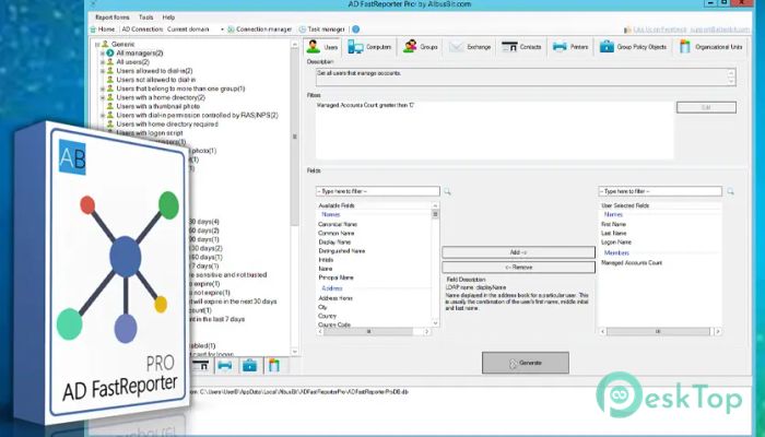 Download AD FastReporter Pro 25.6.21 Free Full Activated