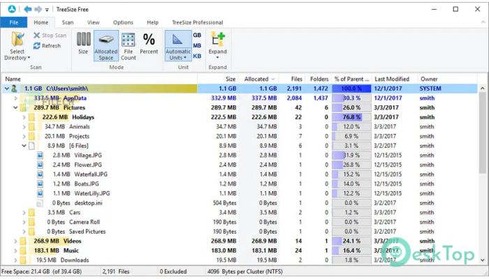 Download TreeSize Free  4.8.1.609 Free Full Activated