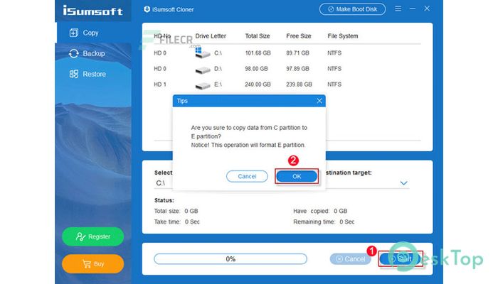 Download iSumsoft Cloner 3.1.2.8 Free Full Activated