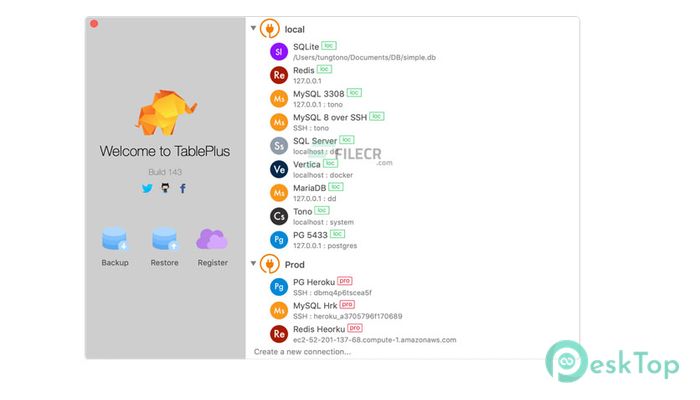 Download TablePlus 6.0.0 build 550 Free For Mac