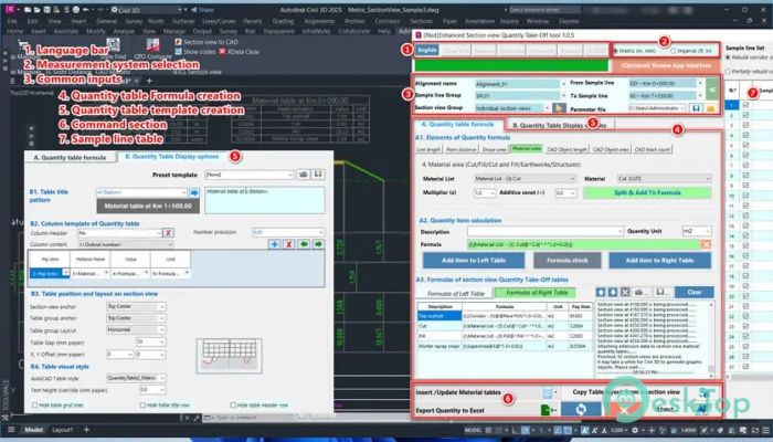 Download NTCL Soft Section view Quantity Take-Off tool 1.2.0 Free Full Activated